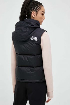 The North Face vesta 1996 RETRO NUPTSE VEST femei, culoarea negru, de iarna