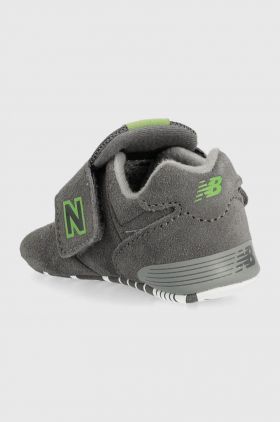 New Balance adidași pentru bebeluși 574 culoarea gri