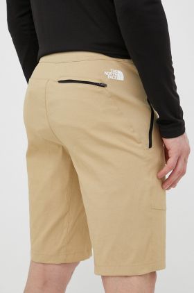 The North Face pantaloni scurți outdoor Lightining culoarea bej