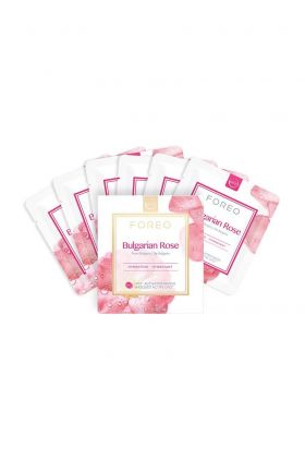 FOREO mască hidratantă activată ufo pentru pielea plictisitoare Bulgarian Rose 6-pack