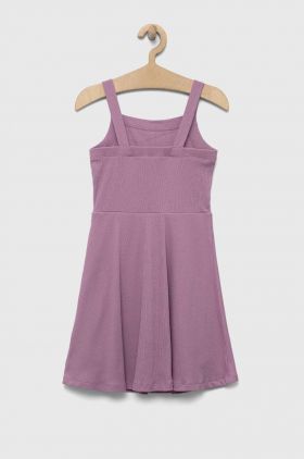 GAP rochie din bumbac pentru copii culoarea violet, mini, evazati