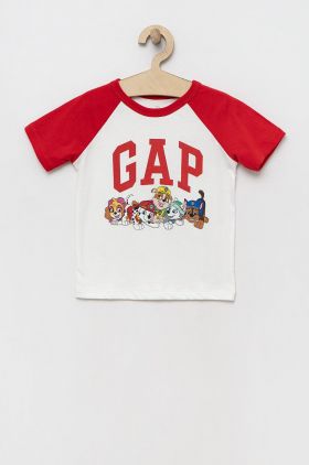 GAP tricou copii x Paw Patrol culoarea rosu, cu imprimeu