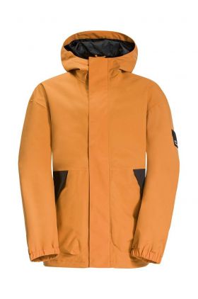 Jack Wolfskin geaca copii TEEN 2L JACKET Y culoarea galben