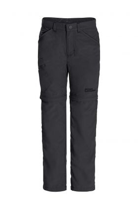 Jack Wolfskin pantaloni copii SAFARI ZIP OFF PANTS K culoarea negru