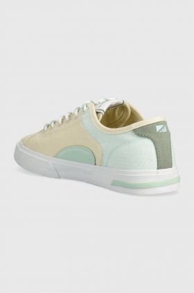 Pepe Jeans tenisi KENTON femei, culoarea galben, PLS31441