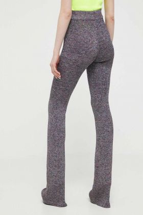 GCDS pantaloni femei, evazati, high waist