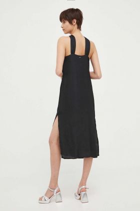 Pepe Jeans rochie CASEY culoarea negru, mini, drept