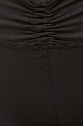 Puma pantaloni scurți de yoga Studio Foundation culoarea negru, neted, high waist