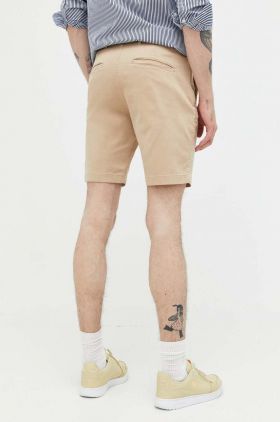 Abercrombie & Fitch pantaloni scurti barbati, culoarea bej