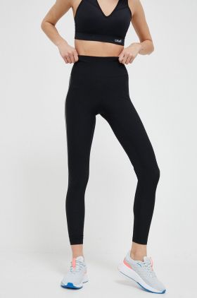 Casall leggins de antrenament culoarea negru, neted