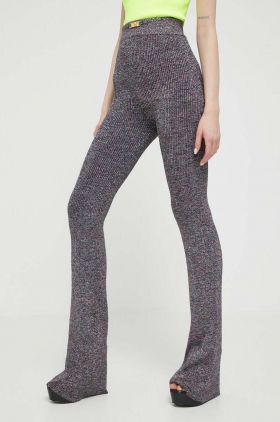 GCDS pantaloni femei, evazati, high waist