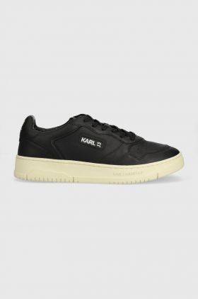 Karl Lagerfeld sneakers din piele KREW KL culoarea negru, KL53020