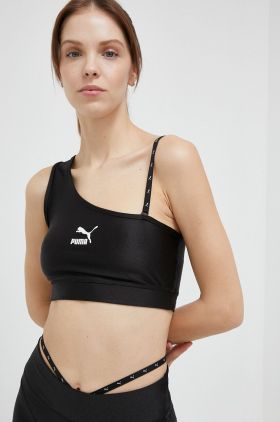 Puma top sport Dare To femei, culoarea negru