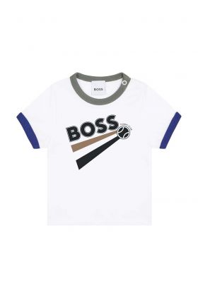 BOSS set de bumbac pentru bebelusi culoarea alb