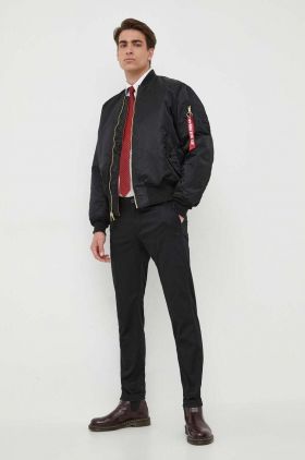 Alpha Industries geacă bomber MA-1 bărbați, culoarea negru, de iarnă 100101.03-Black