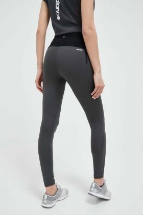 New Balance leggins de alergare Impact Run AT culoarea gri, neted