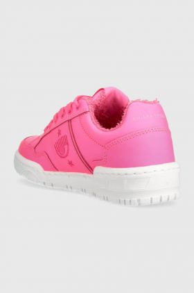 Chiara Ferragni sneakers din piele CF3109_037 culoarea roz, CF1 LOW