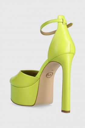 MICHAEL Michael Kors sandale de piele Martina culoarea verde, 40S3MTHP1L