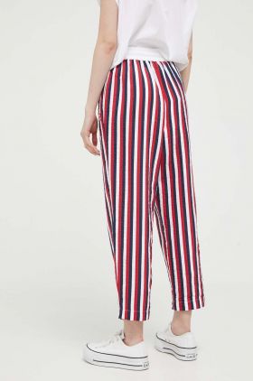 Love Moschino pantaloni femei, drept, high waist