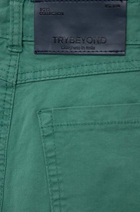 Birba&Trybeyond pantaloni scurti copii culoarea verde