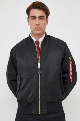 Alpha Industries geacă bomber MA-1 bărbați, culoarea negru, de iarnă 100101.03-Black