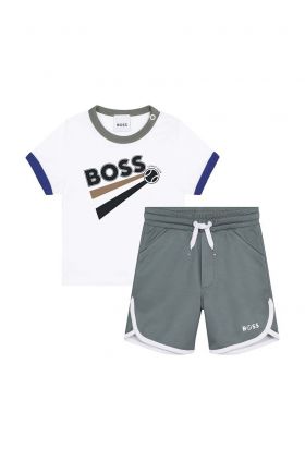 BOSS set de bumbac pentru bebelusi culoarea alb