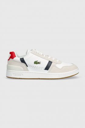 Lacoste sneakers din piele T-CLIP culoarea alb, 40SMA0048