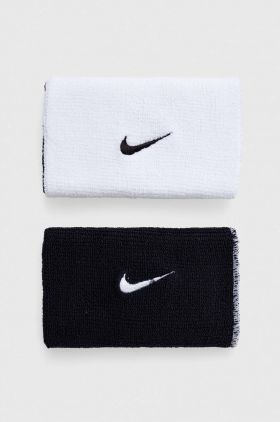 Nike brățări 2-pack culoarea alb