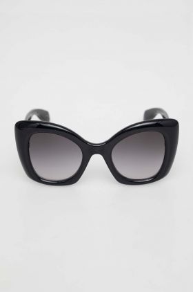 Alexander McQueen ochelari de soare femei, culoarea negru