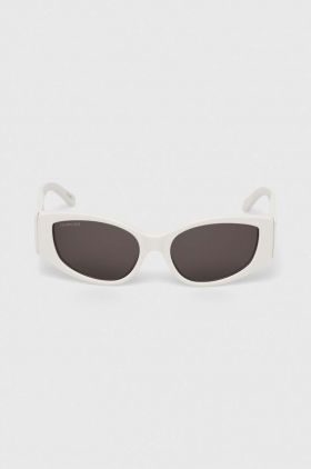 Balenciaga ochelari de soare femei, culoarea alb