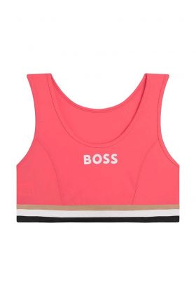 BOSS costum de baie pentru copii din două piese culoarea rosu