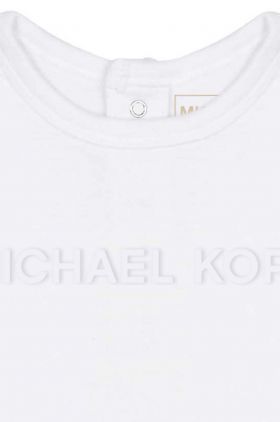 Michael Kors set de bumbac pentru bebelusi culoarea alb