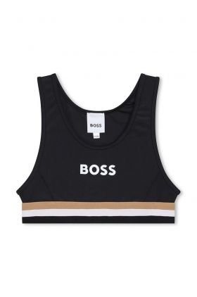 BOSS costum de baie pentru copii din două piese culoarea negru