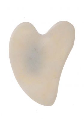 Danielle Beauty placă de masaj facial Gua Sha White Jade