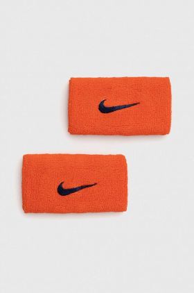 Nike brățări 2-pack culoarea portocaliu