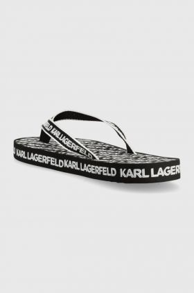 Karl Lagerfeld slapi KOSTA MNS barbati, culoarea negru, KL71003