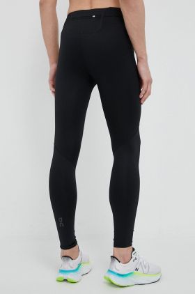 On-running leggins de alergare Performance culoarea negru, neted