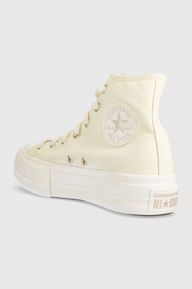 Converse tenisi Chuck Taylor All Star Lift Platform culoarea galben, A05198C