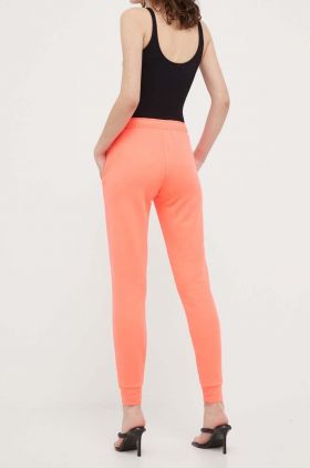 MMC STUDIO pantaloni de trening din bumbac culoarea roz, neted