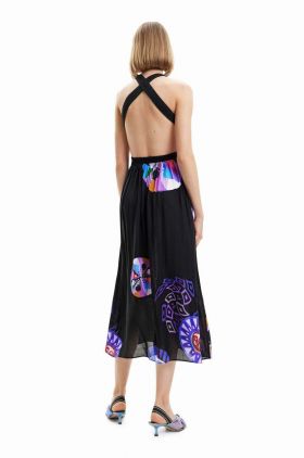 Desigual rochie midi, evazati