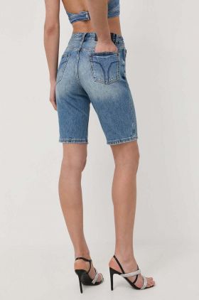 Miss Sixty pantaloni scurti jeans femei, neted, high waist