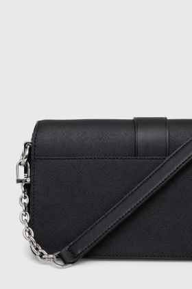 MICHAEL Michael Kors poseta de piele culoarea negru