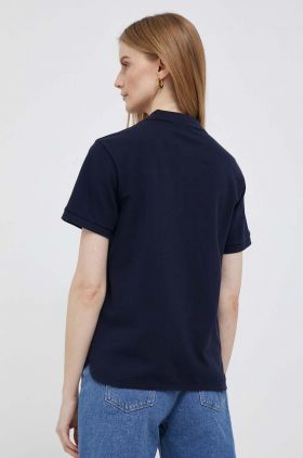 United Colors of Benetton tricou polo femei, culoarea albastru marin