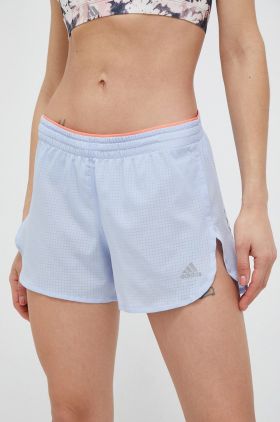 adidas Performance pantaloni scurți de alergare Fast neted, medium waist