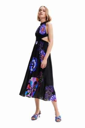 Desigual rochie midi, evazati