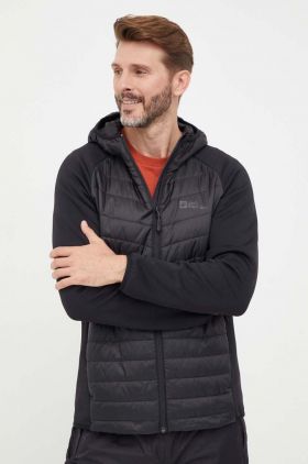 Jack Wolfskin geaca sport Routeburn Pro Hybrid culoarea negru