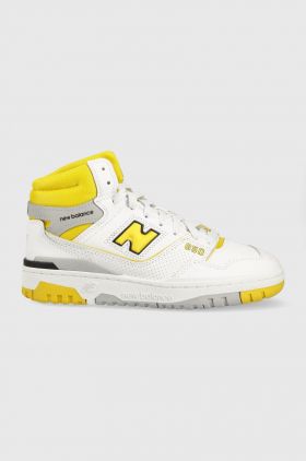 New Balance sneakers din piele BB650RCG culoarea alb BB650RCG-RCG