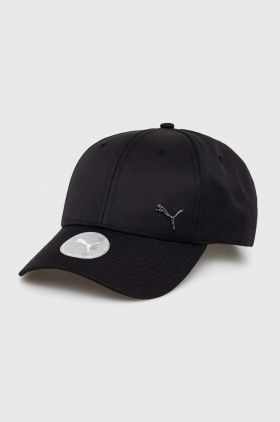 Puma șapcă de baseball pentru copii PUMA Metal Cat Cap Jr culoarea negru, neted