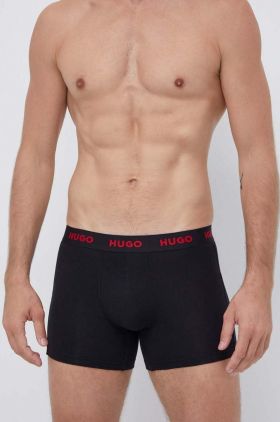 HUGO tricou și boxeri culoarea negru, uni 50492687