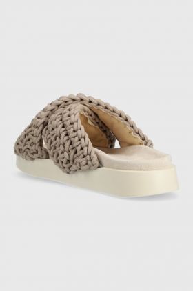 Inuikii papuci Woven femei, culoarea bej 70104-105